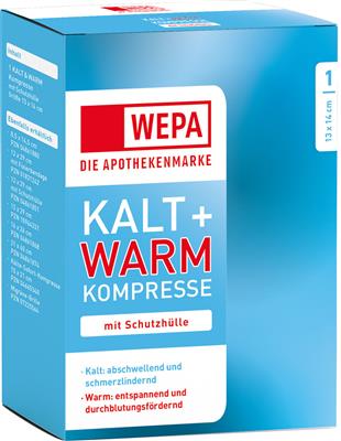 WEPA Kalt & Warm Kompresse 13 x 14 cm, mit Schutzhülle