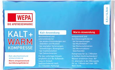 WEPA Kalt & Warm Kompressen 8,5 x 14,5 cm, Mini