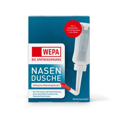 WEPA Nasendusche mit 10 Btl. Nasenspülsalz