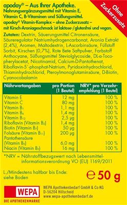 apoday<sup>®</sup>  Vitamin-Komplex 10er Packung
