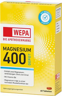 WEPA Magnesium 400 + B6, 60er Packung
