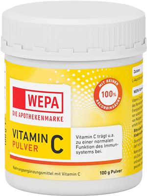 <p>WEPA Vitamin C Pulver, 100 g Dose</p>