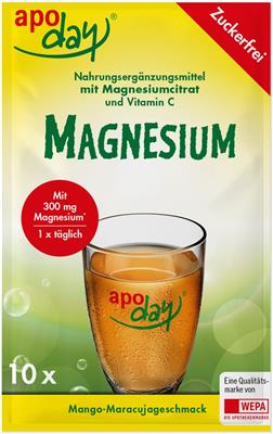 <p>apoday<sup>®</sup>  Magnesium Portionsbeutel</p>
