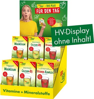 <p>apoday® HV-Display leer "Heisse Zitrone &amp; Co." + "Vitamine&amp;Co."</p>