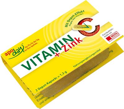 apoday<sup>®</sup>  Vitamin C plus Zink Warenprobe