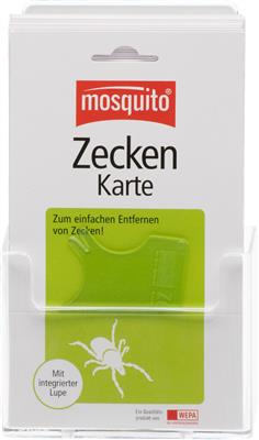 mosquito<sup>®</sup>  Zeckenkarte blanko, 25 St. mit Display