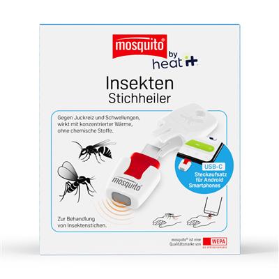 mosquito<sup>®</sup> by heat it Insekten-Stichheiler mit USB C Anschluss