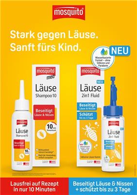 <p>mosquito<sup>® </sup>Poster med Läuse-Shampoo 10 / Läuse-2in1 Fluid, A2</p>