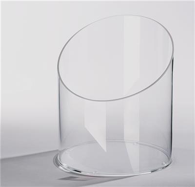 Rundschütte transparent, Höhe 16 cm