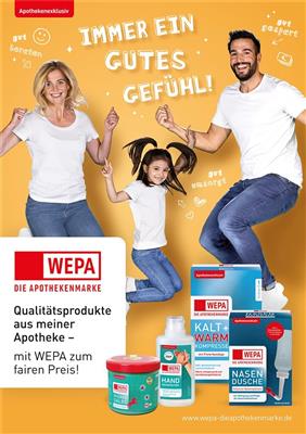 <p>WEPA - Die Apothekenmarke Poster DIN A 1 "Immer ein gutes Gefühl"</p>