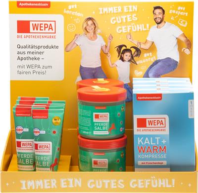 HV-Display "WEPA - Die Apothekenmarke" - Bestückungsvariante: Bewegung