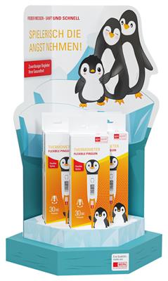<p>aponorm<sup>®</sup> Kinder-Stabthermometer Flexible Pinguin HV-Display "Eisscholle"</p>