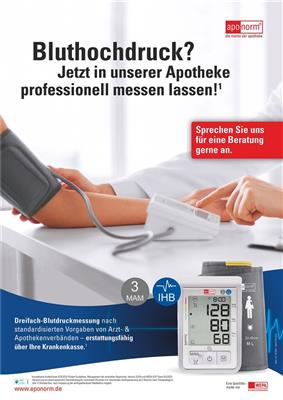<p>Werbeposter DIN A2 pDl Blutdruckmessen</p>