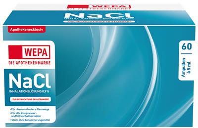 WEPA NaCl Inhalationslösung 0,9% 60 Ampullen à 5 ml