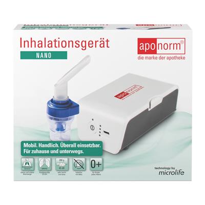 <p>Leerfaltschachtel aponorm<sup>®</sup> Inhalator Nano</p>