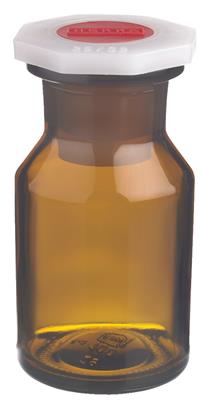 Steilbrustflasche, weithalsig, blanko mit Polystopfen, 500 ml