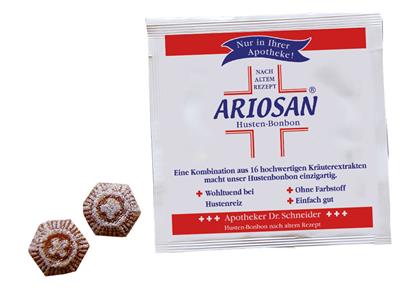 Ariosan<sup>®</sup>  Husten-Bonbons Warenproben
