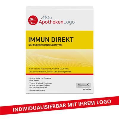 <p>Immun Direkt Sticks mit Apotheken-Logo</p>