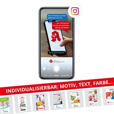 GRATIS! Digitaler E-Rezept Werbebanner Instagram-Story, 1080 x 1920 px