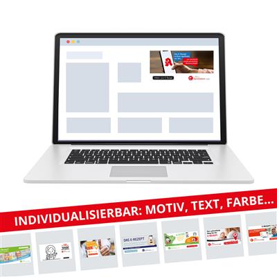 GRATIS! Digitaler E-Rezept Werbebanner Website Bildbereich, 600 x 300 px