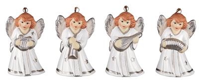 Anhänger „Engel mit Glocke“ weiß