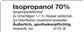 HV-Etiketten "Isopropanol 70%"