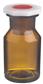 Steilbrustflasche, weithalsig, blanko mit Polystopfen, 100 ml