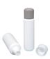 Softlineflasche 200 ml HDPE/PP/LDPE grau/weiß
