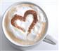 Cappuccinoschablone „Herz“
