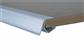 Schräge Regalschienen für Glas- und Holzböden (26 x 800 mm), weiß