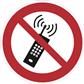 Aufkleber "Eingeschaltete Mobiltelefone verboten"