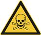 BGW-Kennz. „Warnung vor giftigen Stoffen “Aufkleber 20 cm